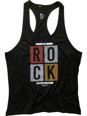 Bluu Fitness Gym Tank Top Sporcu Atleti Rock