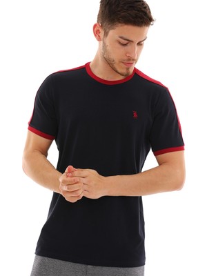 Dewberry T8584 Dewberry Erkek T-Shirt-Lacivert