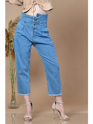 Moda1001 Yüksek Bel Jean  Denim Denim - 29