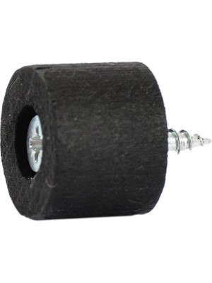 X-Perk Masa Sandalye Mobilya Kanepe Ünite Koltuk Ayak Yükseltici 6'lı Set Boy 15 mm Çap 20 mm Siyah