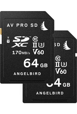 Angelbird 64GO AV PRO SD V60 SDXC UHS-II MkII CARTE MEMOIRE