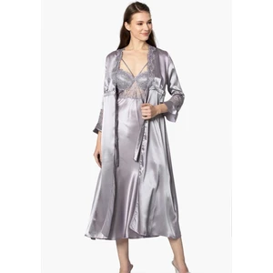 Pierre Cardin 6'lı 6025 Royal Uzun Gecelik Sabahlık Takımı