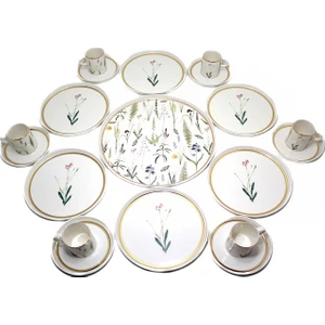 Botanical Menekşe Desenli Sunum Seti