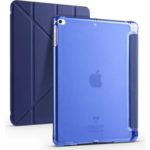Apple iPad 9.7" 5. 6. Nesil 2017 2018 Kılıf Premium Kalemlikli Standlı Katlanabilir Kılıf Lacivert