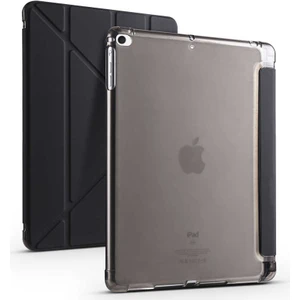 Apple iPad 9.7" 5. 6. Nesil 2017 2018 Kılıf Premium Kalemlikli Standlı Katlanabilir Kılıf Siyah