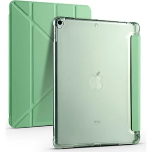 Apple iPad Uyumlu 10.5" 7. Nesil Kılıf Kalemlikli Premium Standlı Katlanabilir Kılıf Açık Yeşil