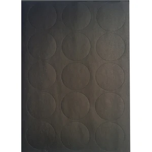 Kraft Stıcker Yuvarlak 5.5 Cm,5 A4,75 Adet Siyah