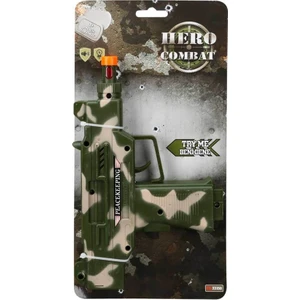 Sesli ve Işıklı Asker Tabanca Uzı 23 cm 31500 Yeşil