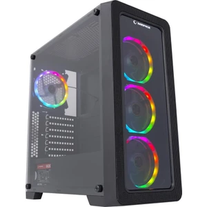 Espectro 4 Adet Rainow Fanlı 600W 80 Plus Bronze Siyah Temper Camlı Gaming Oyuncu Kasası