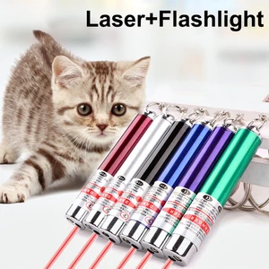 Kedi Oymatmak Için Lazer Mini Lazer Anahtarlık Lazer Işık Kırmızı Noktalı Lazer