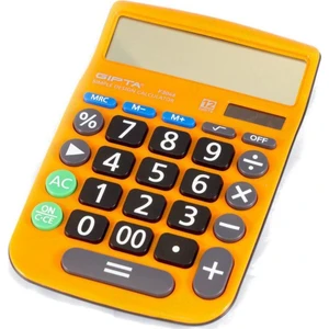 8 Hane Renkli Hesap Makinesi F3047 Turuncu