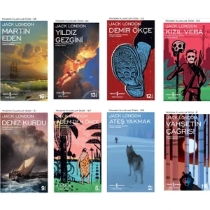 Martin Eden - Deniz Kurdu - Yıldız Gezgini, - Jack London -  8 Kitap Set