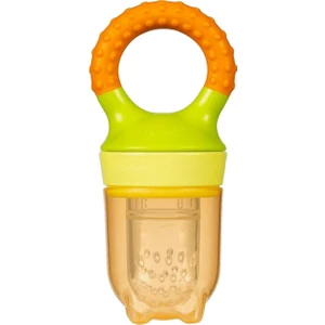 Wee Baby Meyve Süzgeci Yeşil-Turuncu 6+ Ay Diş Kaşıyıcı Özellikli