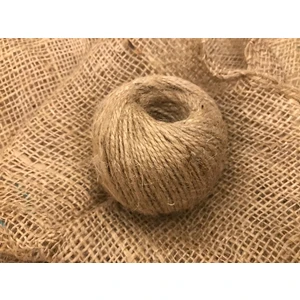ACY STORE 100 Gram Jüt Kırnap Iplik + 1 mt Doğal Telis Çuval Kumaşı Doğal Bez