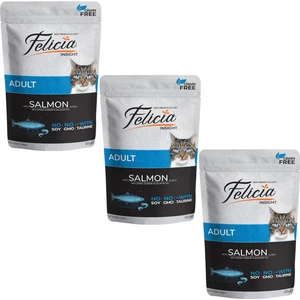 Tahılsız Yetişkin Somonlu Yaş Kedi Maması 85 gr (3 Adet)
