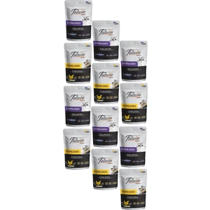 Tahılsız Yetişkin Sterilised Kısırlaştırılmış Yaş 85 gr Karışık Paket Somon-Tavuk (12 Adet)