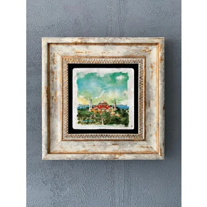 Oscar Stone Decor Çerçeveli Taş Duvar Dekoru 20 x 20 cm CDD1-40-035