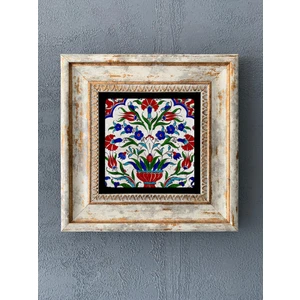 Oscar Stone Decor Çerçeveli Taş Duvar Dekoru 20 x 20 cm CDD1-40-201