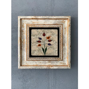 Oscar Stone Decor Çerçeveli Taş Duvar Dekoru 20 x 20 cm CDD1-40-493