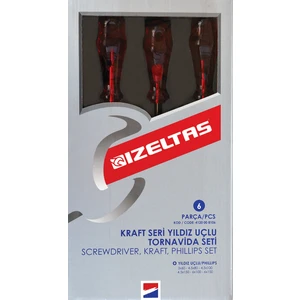 Izeltaş- 4120008106- 6 Lı Kraft Yıldız Torn.seti