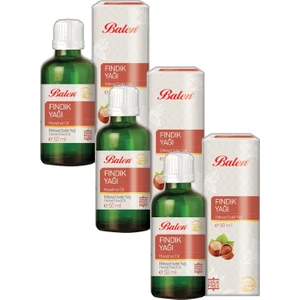 Fındık Yağı Soğuk Pres 50 ml x 3