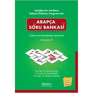 Akdem Yayınları Arapça Soru Bankası Çıkmış Sorular- Deneme Sınavları Arapça 3
