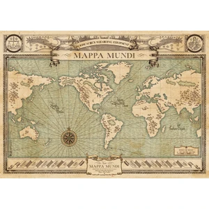 Wizarding World Fantastik Canavarlar 1000 Parça Dünya Haritası Puzzle