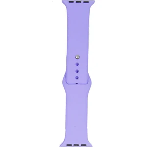 Apple Watch Uyumlu 38MM Silikon Kordon 38 mm Kayış Seri 1-2-3 Lila