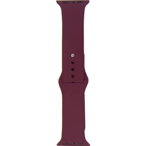 Apple Watch Uyumlu 42MM Silikon Kordon 42 mm Kayış Seri 1-2-3 Bordo