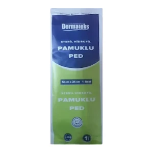 Steril Hidrofil Pamuklu Ped 12 x 24 cm 40 Adet