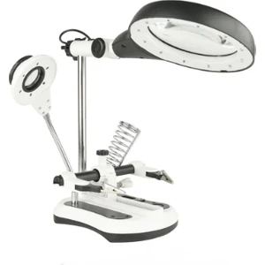 Rekotools-2.5x Tamir Büyüteç Mg 16130-108C Masa Seti Gözlük Büyüteç 2 Ayrılabilir LED Işıklı Büyüteç Loup Okuma