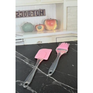 Slikon Saplı Yumurta Fırçası ve Spatula Ikili Set