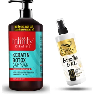 Infinity Exp Keratin Botox Şampuan 1000ML + Keratin  Milk 250ML