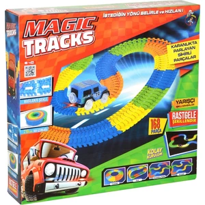 8021 Gepettoys Magic Tracks Yarışçı Araba 168 Parça