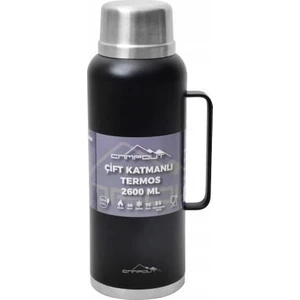 Campout Çift Katmanlı Termos 2600ML Siyah