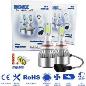 Bosx Iceblue Buz Mavi LED Xenon Far Ampulü 4400LM 10000K 9006
