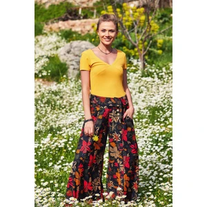 Los Banditos Düşük Bel Düğmeli Bol Paça Pantolon