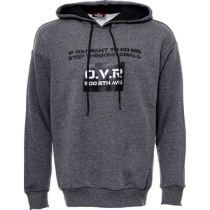 Kapşonlu Baskılı Erkek Sweat