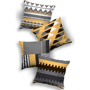 4'lü Özel Tasarım Dekoratif Kırlent Kılıfı