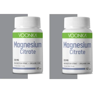 Magnezyum Sitrat 200 Mg 62 Tablet X2 Adet