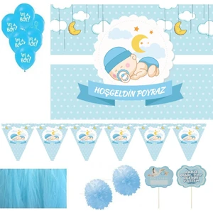 Hayaller Dükkanı Bebek Hastane Odası Süsü Lik Seti Erkek Bebek Odası Süsleri Uyuyan Bebek Konsept