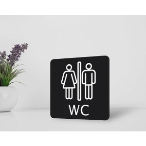 Gift Ortak Wc Kapı Yönlendirme Levhası-2