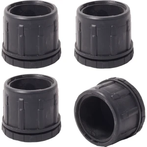 Adem Koç Plastik 76 mm İç Ayarlı Plastik Sandalye Masa Profil Pabucu Siyah (4 Adet)