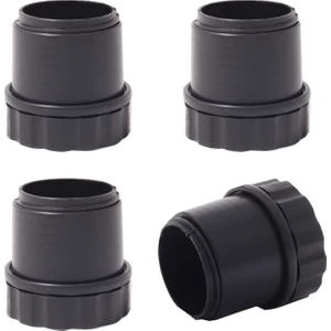 Adem Koç Plastik 42 mm İç Ayarlı Plastik Sandalye Masa Profil Pabucu Siyah (4 Adet)