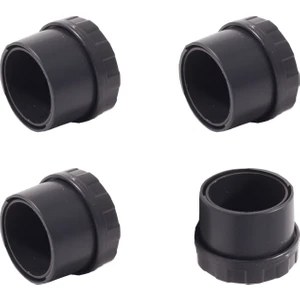 Adem Koç Plastik 60x1,5 mm İç Ayarlı Plastik Sandalye Masa Profil Pabucu Siyah (4 Adet)