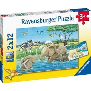 2X12 Parça Puzzle Hayvan Yavruları 050956