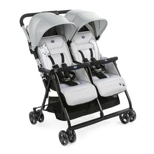 Ohlala 2 Twin Ultra Hafif Ikiz Bebek Arabası / Silver Cat
