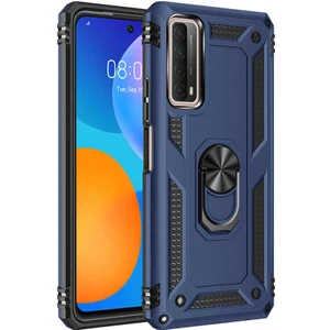 Huawei P Smart 2021 Kılıf Zore Vega Yüzük Standlı Zırh Kılıf