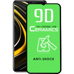 Kzy Xiaomi Poco M3 Tam Kaplayan Seramik Nano Esnek Ekran Koruyucu Cam