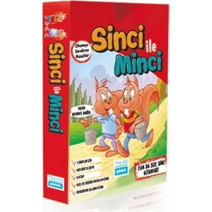 Sinci İle Minci Masal Seti / 8 Kitap/ İlkokul 1. Sınıflar İçin / Talas Çocuk